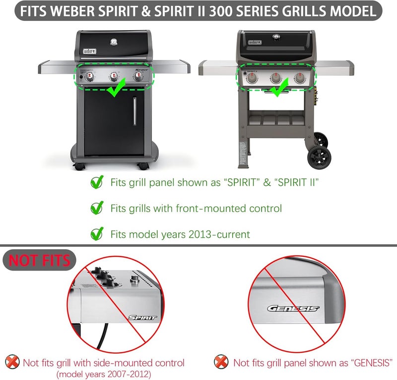 Charbrofire Spirit and Spirit II 300 Series 7636 Flavorizer Bars 69797 Burner Replacement Parts for Weber Spirit E310 E320 E330 S310 S320 S330 SP310 SP320 SP330 68950 Tube Burner Kit and More - Image 4